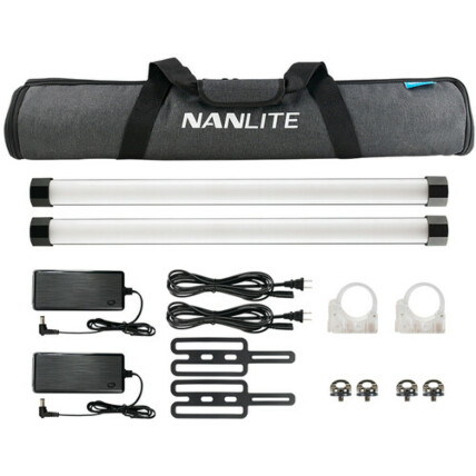 Nanlite PavoTube II 15X RGBWW LED Pixel Tube Kit de 2 luzes 1