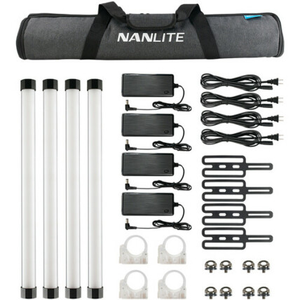 Nanlite PavoTube II 15X RGBWW LED Pixel Tube Kit de 4 luzes 1