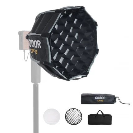 Softbox Colbor CP30 Com Tela Grid Para Iluminadores W60/w100