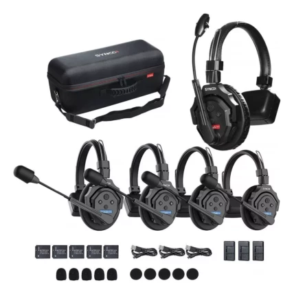 Sistema Intercomunicação 5 Fone Headset Synco Xtalk X5