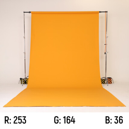 Fundo Fotográfico Papel 35 Yellow Orange Laranja 2,70x10m