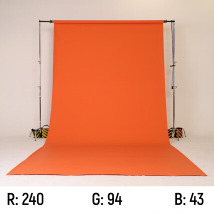 Fundo Fotográfico Papel 39 Bright Orange Laranja 2,70x10m